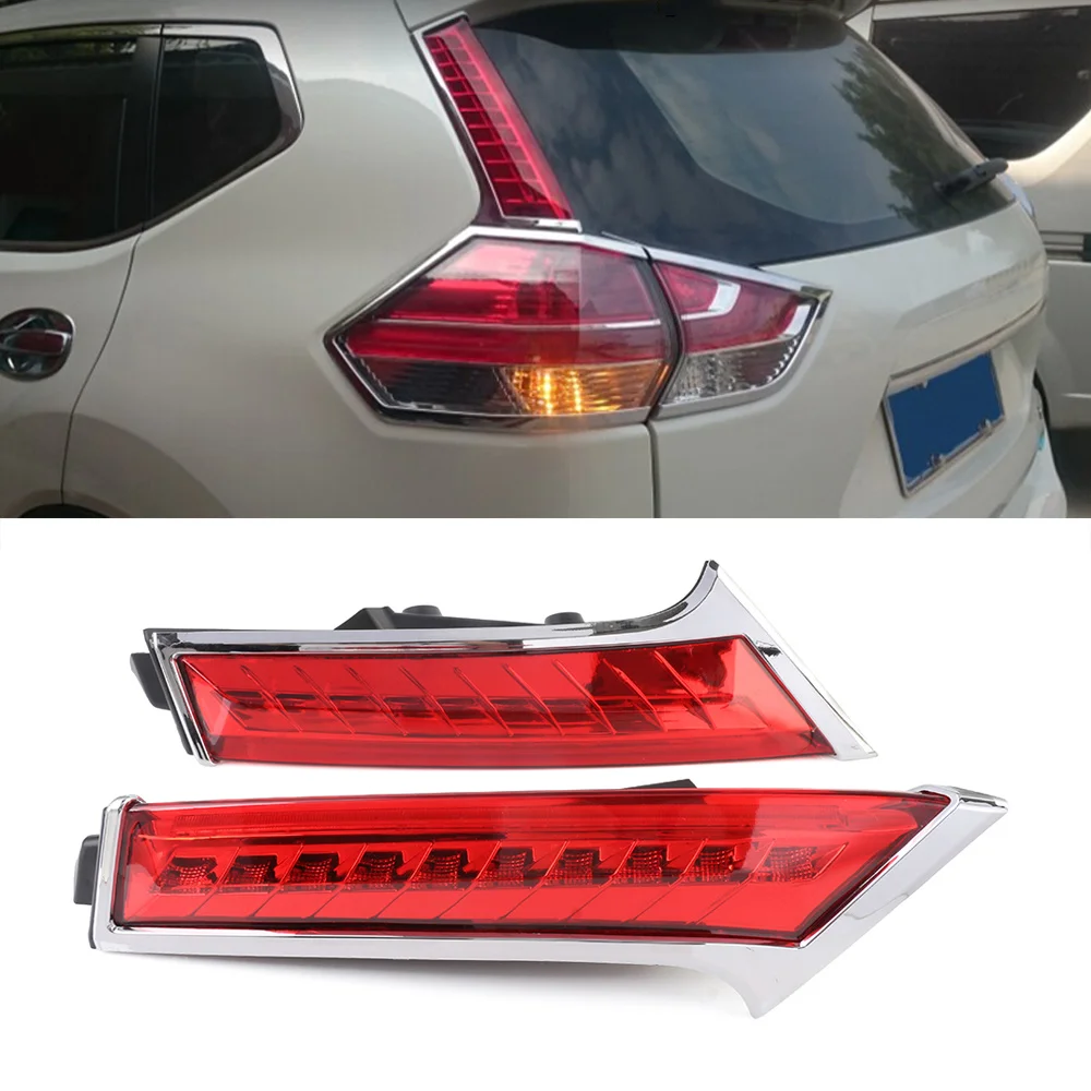 

NOVSIGHT Auto Car Tail Light for Nissan Rogue X-trail 2014-2017 Rear Window Pillar LED Tail Brake Light Lamp D30