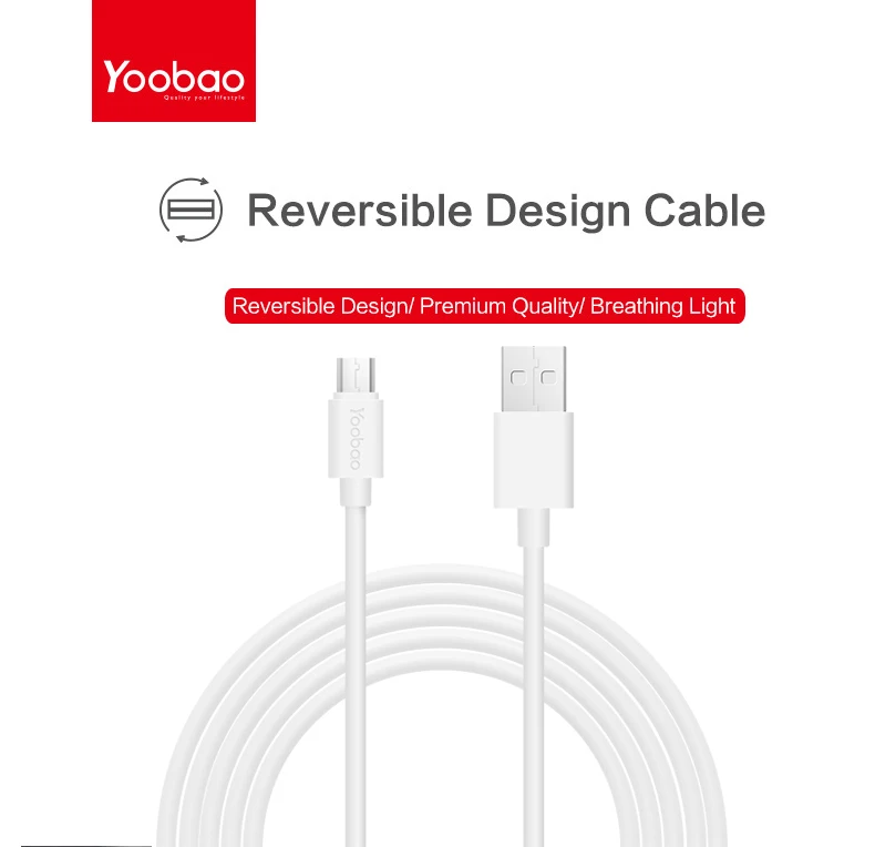 Yoobao YB402 2.1A белый кабель 3 м 2 м 1 м Micro USB кабель Mini USB кабели для мобильных телефонов для samsung htc Nokia SONY Xiaomi huawei