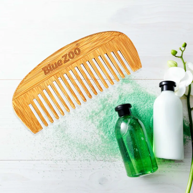 

Anti-static Men's Beard Comb Easy Carrying Hair Modeling Tool New High Quality 1PCS Natural Bamboo Hair Comb Massage Scalp