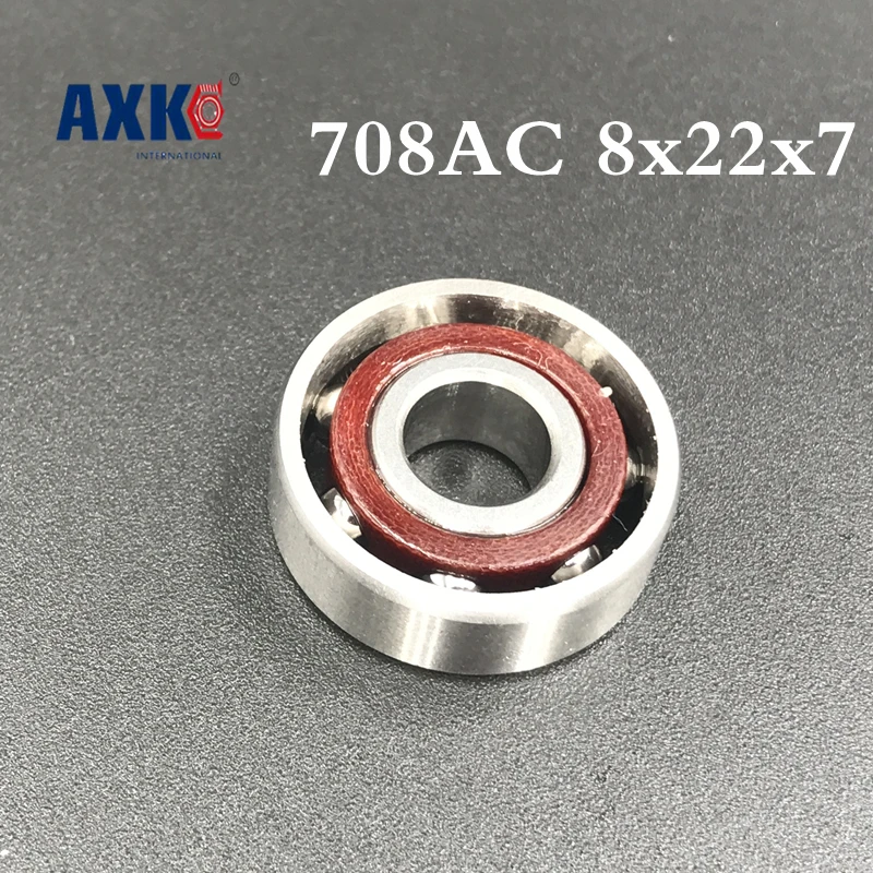 

2021 Rodamientos 1pcs 8mm Spindle Angular Contact Ball Bearings 708c/p5 Super Precision Bearing Abec-5 708 708c 708ac 8x22x7