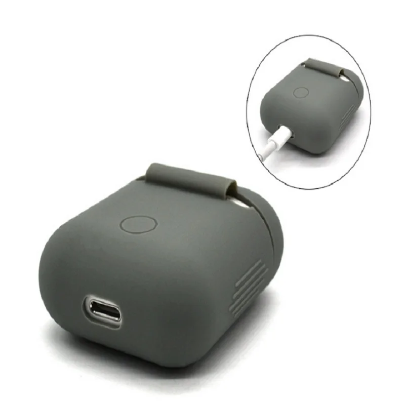 Мягкий силиконовый чехол для Airpods протектор рукава Прозрачный ультра тонкий