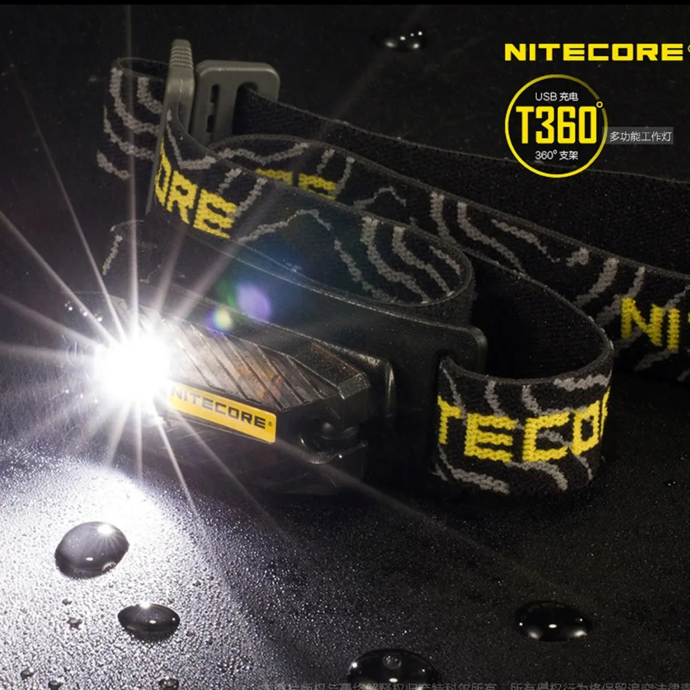 NITECORE T360 USB Перезаряжаемый налобный фонарь высокопроизводительный светодиодный водонепроницаемый фонарь для кемпинга