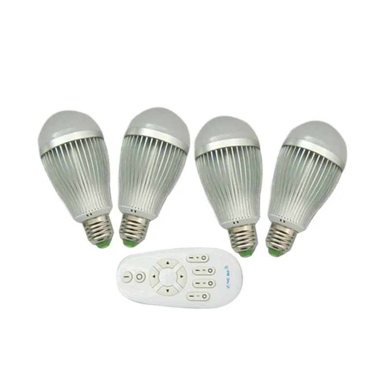

10X Wholesale 12W intelligent controls 2.4G LED bulb with remote controller CCT and brightness adjustment express free shipping