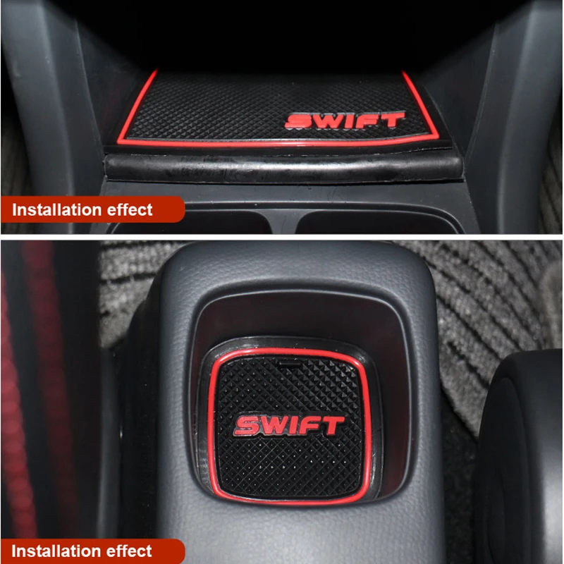 RelaxToday Car Groove Pad Water Coaster Auto staubdichte Antirutschmatte Auto Innenkissen f/ür Suzuki Vitara 2016-2018