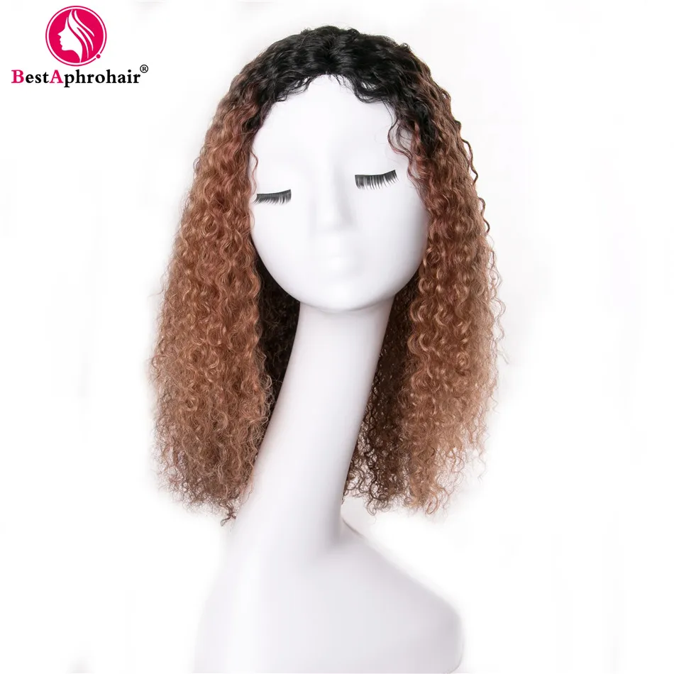 Afro Kinky Curly Human Hair U Part Wig Brazilian Remy Hair Lace Wigs For Women Pre-Colored 1b And Ombre 1b 27 Wig Aphro Hair Afro Kinky Curly Human Hair U Part Wig Brazilian Remy Hair Lace Wigs For Women Pre-Colored 1b And Ombre 1b 27 Wig Aphro Hair