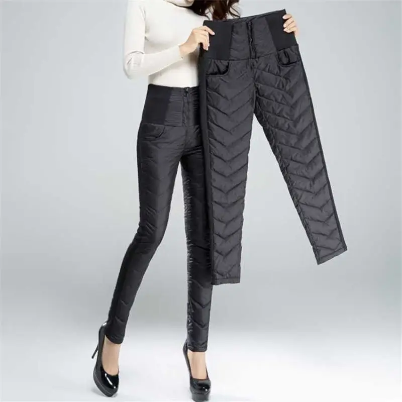 Bas Couleur Femmes Femelle Plus Hiver wine Chaud Solide La Taille Crayon Coton Épaissir Noir Pantalon Le Red Velours bleu Tendance Vers Automne Mince 4xl F82 PPOqrwT