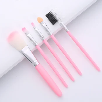 

5Pcs Watercolor Paint Brush Nylon Hair Plastic Handle Brush Pen For Learning Diy Oil Acrylic Painting Art Paint Brushes Supplies