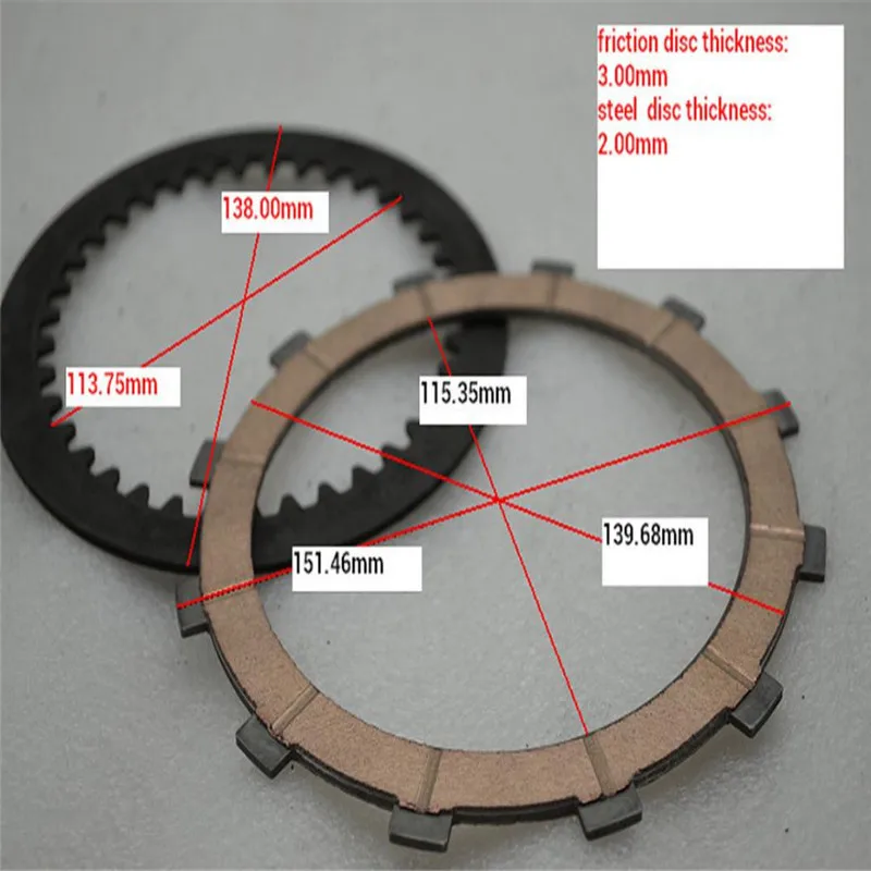 Детали двигателя мотоцикла фрикционные диски сцепления комплект для Ducati Hypermotard 1100 1098 1198