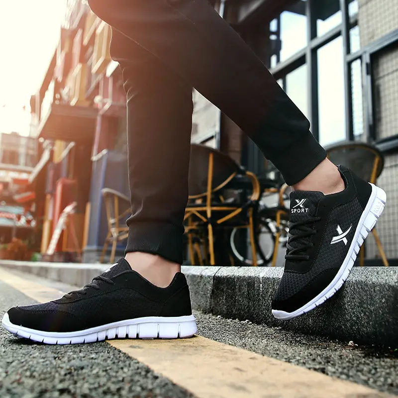 

Men's breathable sports casual mesh wear work mesh shoes fashion wild