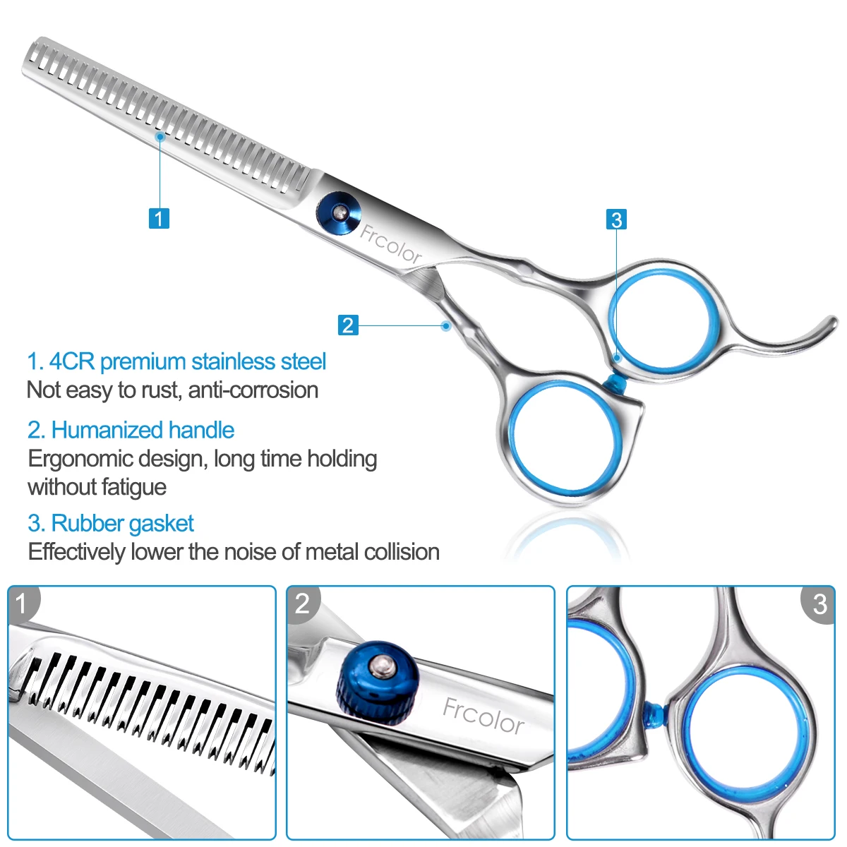 Skup 5 Sztuk Professional Hair Cutting Nożyczki Przerzedzenie Włos