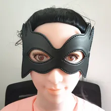 Adult games Sex Toys for Woman Couples Sexy Bdsm Bondage Eye Mask Masquerade Prom Party Patch Catwoman Mask Menottes pour lesexe