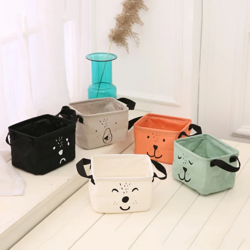 Симпатичная мультяшная собака/медведь корзины для хранения одежды складной домашний бак для грязного белья сумки хранение детских игрушек хранение белья сумка