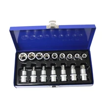 17 шт. 1/2 дюйма DR. Гнездо и бит розетки CR-V стальной металлический ящик все элементы были термообработаны Высокое качество