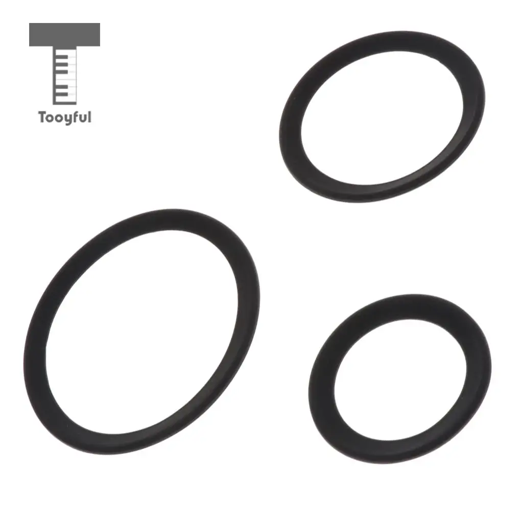 2pcs Saxophone Mute Ring Bell Protector Sax Silencer for Sax Parts Black