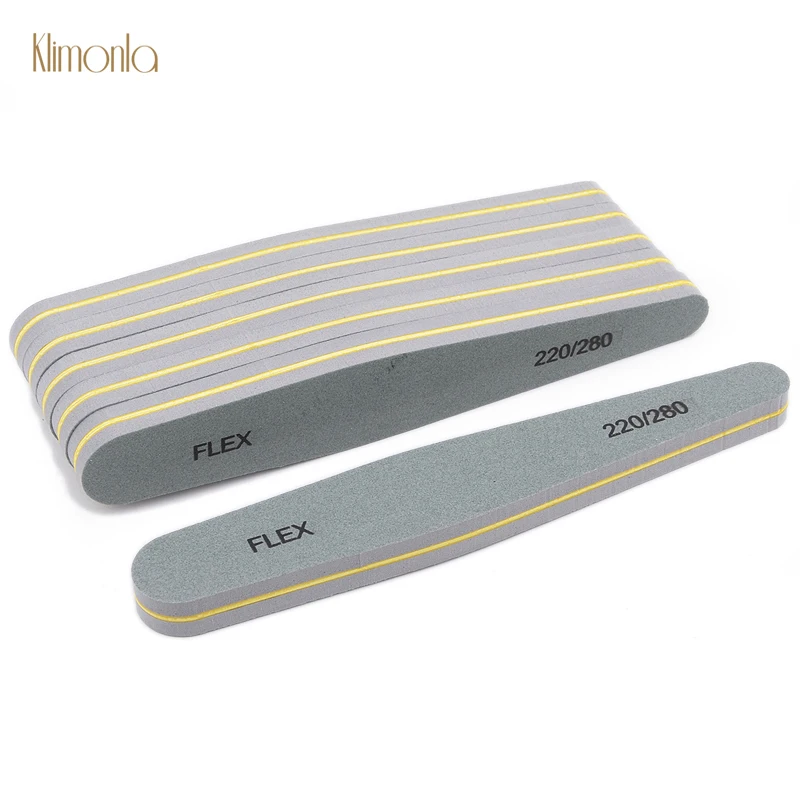 

220/280 Grits Gray Nail Sanding Buffing Files 100pcs/set Double Side Nail Polishing Blocks Professional Nail Art Manicure Tools