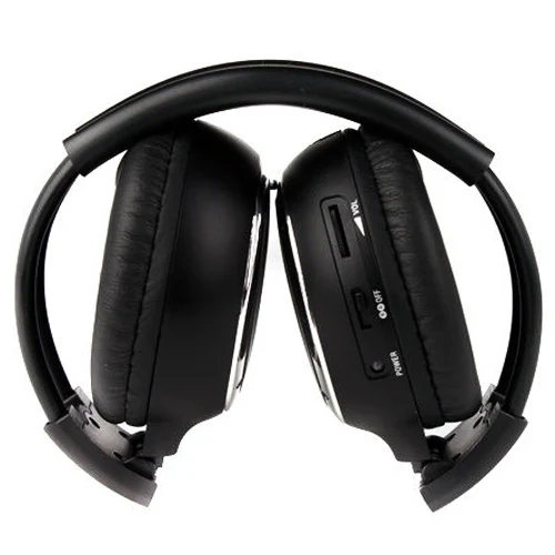 AAAE Hot 1 pcs/2 pcs Double Infrared Stereo Wireless Earphone Headphone Headset IR Car DVD Player Black | Электроника