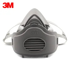 3M 3200 маски+ 5 шт 3701CN фильтр хлопок Половина лица Пылезащитная Маска Анти промышленная конструкция пыль дымка туман безопасность противогаз