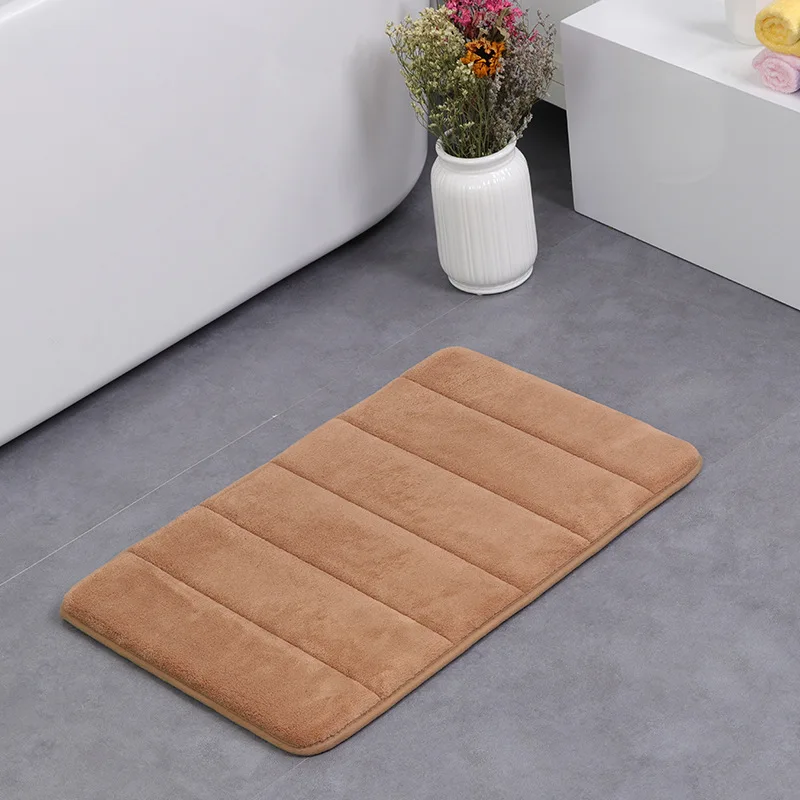 Memory Foam Bath Mat Water Absorption Rug Bathroom Mat ...
