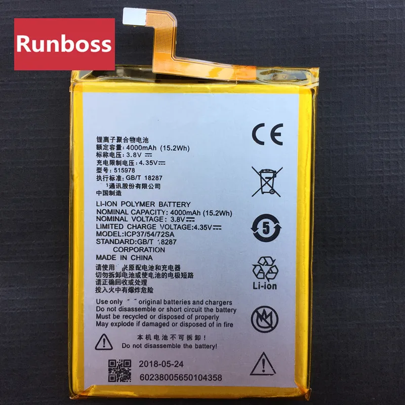 

New Original 4000mAh For ZTE Blade T620 T-620 T 620 Cell Phone Battery