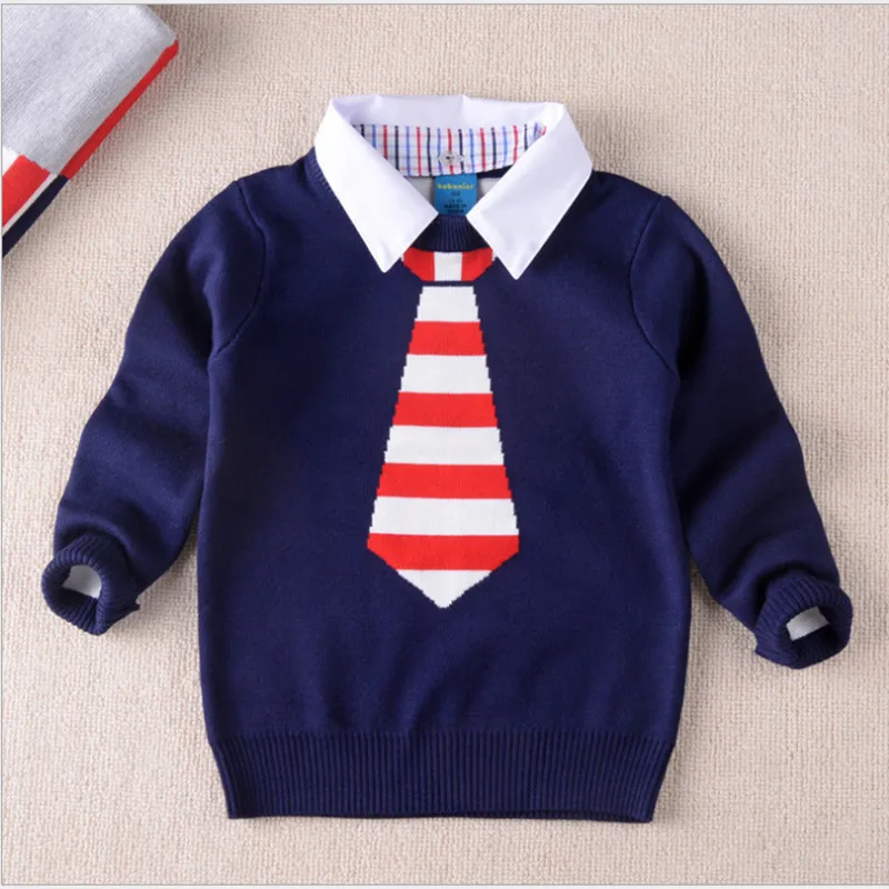 Высококачественные пуловеры для мальчиков и девочек, Свитера с высоким воротником, осенне-зимний теплый детский свитер с рисунком
