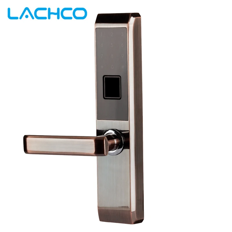LACHCO 2019 Biometric Electronic Door Lock Smart Fingerprint, Code,Card