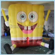 Детские любимые дешевые 5 м Гигантские Надувные Губка Боб с воздуходувкой для украшения или рекламы продажи