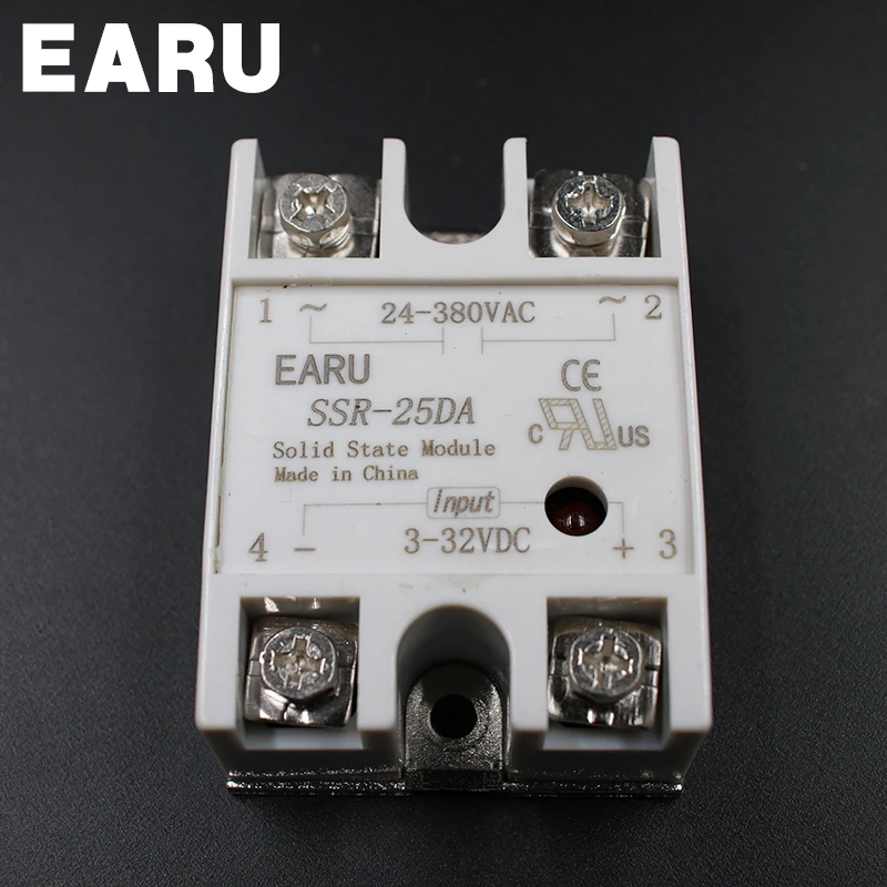 250V 25A SSR 25 DA твердотельный релейный модуль Новый 25DA хорошо для ПИД регулятора