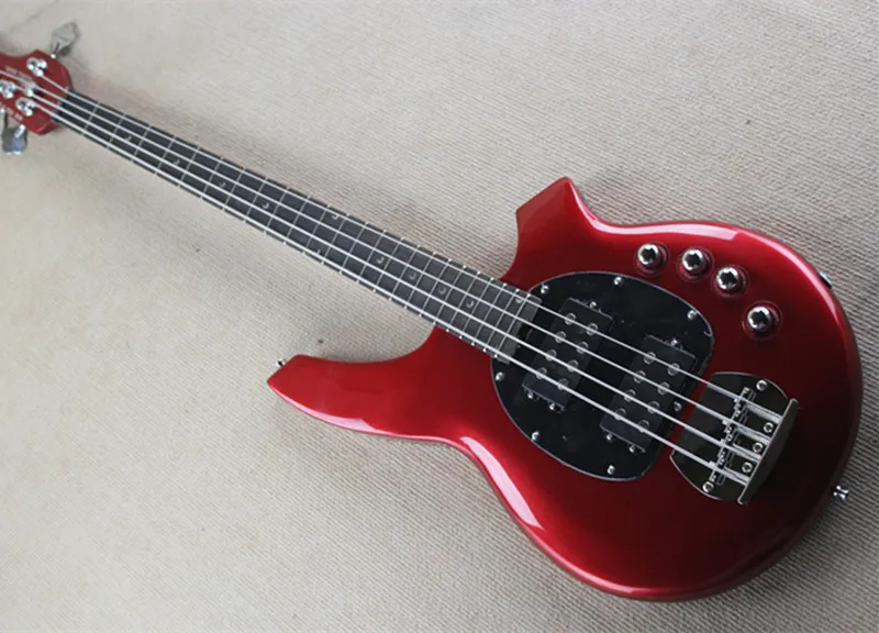 

Red Electric Bass Guitar with 4 Strings,24 Frets,Active Lines,Chrome Hardwares,Offer Customized