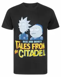 Rick And Morty Tales из Цитадель Мужская черная футболка s-XXL