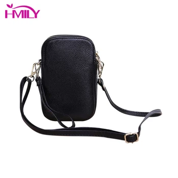 

HMILY Women Mini Bag Genuine Leather Female Messenger Bag Real Cowskin Crossbody Bag For Ladies Candy Color Women's Clutch Bag