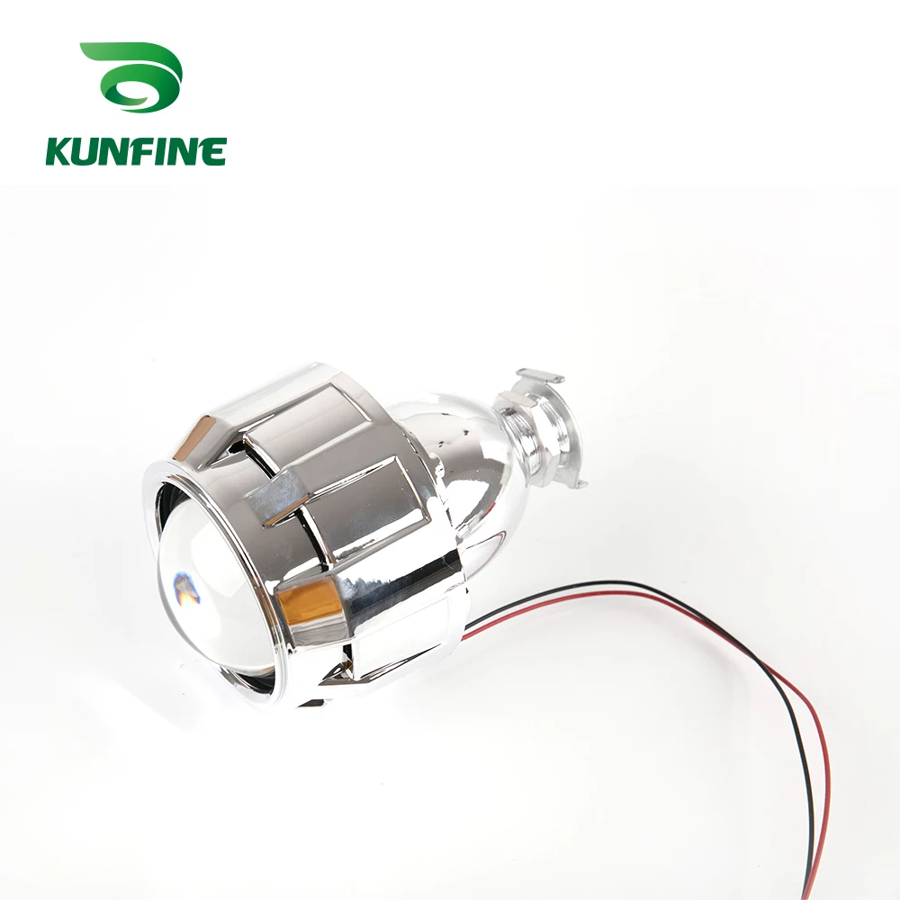 KUNFINE 2PCSlot 2.5 inch Bi-Xenon HID Projector Lens With high low beam for car headlight H1 halogen or xenon bulb (1)