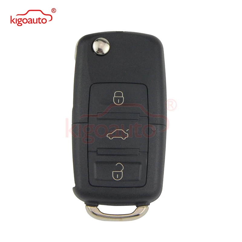 Kigoauto 1JO 959 753 DJ Remote Key HU66 3 Button 315Mhz For VW Jetta Golf Passat Bora 2000 Flip Key