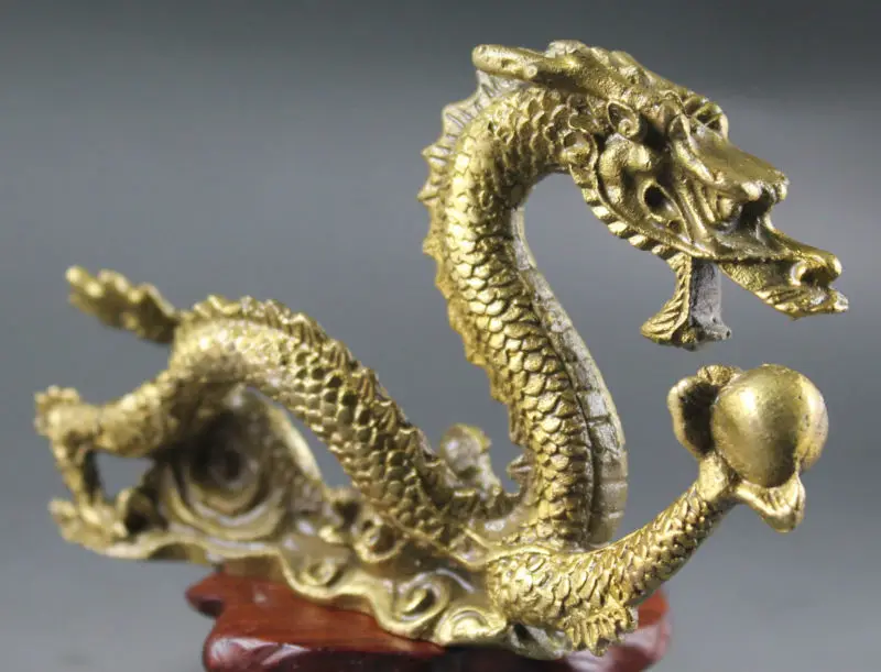 promotion cheap old art & antiques Bronze Chinese bronze statue hand made Chinese dragon 187g