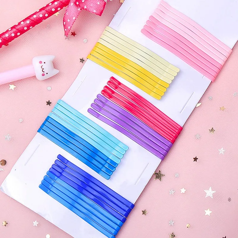 

50Pcs/Set Colorful Hairpins For Women Hair Clip Lady Bobby Pins Invisible Wave Hairgrip Barrette Hair Clips Accessories