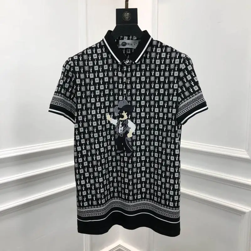 

2019 autumn 19fw new fashion tees royal embroidery tee t shirt for men cotton famous brand clothing top retro