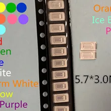 100 шт. SMD 5730 5630 светодиодный Диод 10 значений красный/зеленый/синий/белый/желтый/теплый белый/оранжевый/розовый/голубой/Фиолетовый УФ-Золотой светодиодный комплект