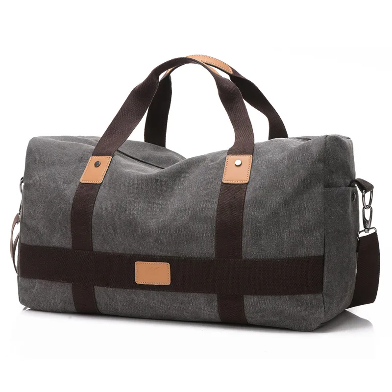 NIYOBO холщовые мужские дорожные сумки для переноски багажа, мужские дорожные сумки для путешествий, винтажные сумки для выходных, большие вместительные мужские сумки PT1235
