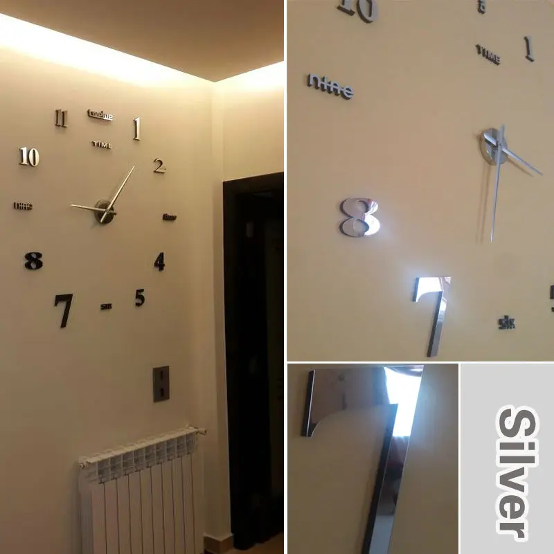 New Year Home Decoration Mirror Wall Clock Modern Design Diy New Year Home Decoration Mirror Wall Clock Modern Design Diy Large Decorative Clocks Watch Unique Gift In From Garden On