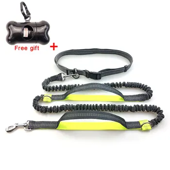 

Handsfree Bungee Dog Leash Reflective Safety Running Jogging leading rope Great Control nylon leash for pet