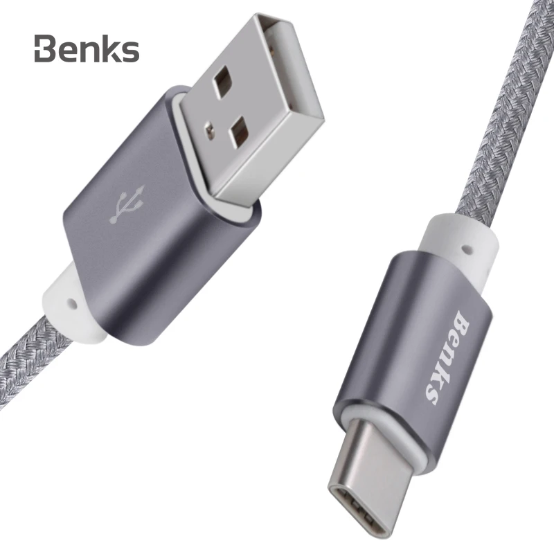 Benks Тип usb C кабель для samsung S9 S8 + 2A быстрой зарядки и передачи данных Xiaomi Mi 8 Oneplus 6 USB