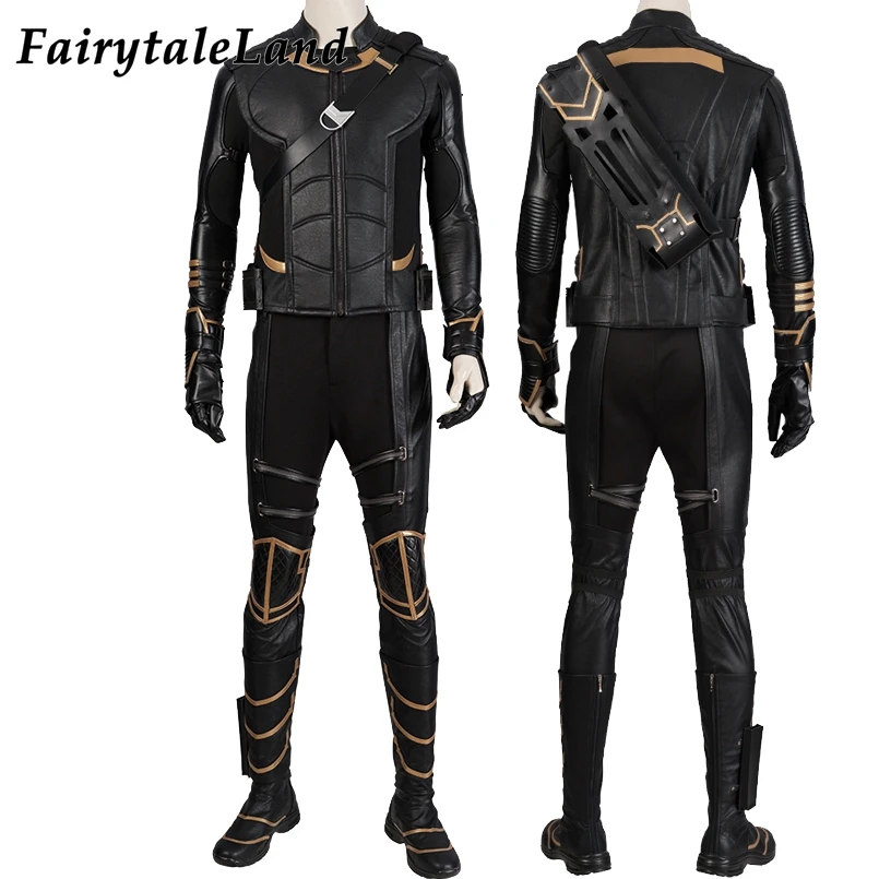 Avengers 4 Clinton Barton Hawkeye costume Halloween Costumes cosplay Avengers Endgame Superhero outfit with Quiver Custom Made