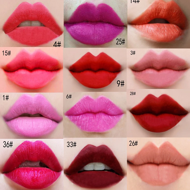 

38 Colors Danimer Brand Batom Matte Lipstick Makeup Maquiagem Waterproof Long Lasting Batons Velet Pintalabios Big Promotion