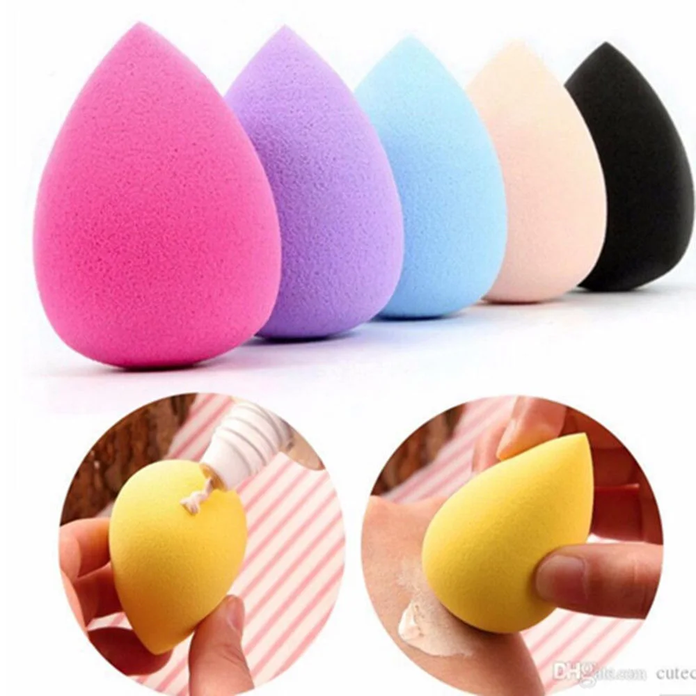 

4pcs Beauty Foundation blending Makeup Sponge blender Flawless Buffer Puff Smooth Foundation Make Up Sponge