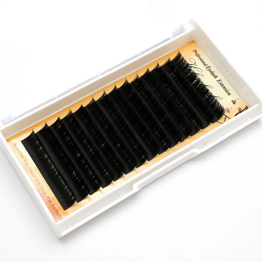 

NEW!14 lines Cashmere flat eyelash extensions ,elliptical/flat eyelash extension ,all size are available