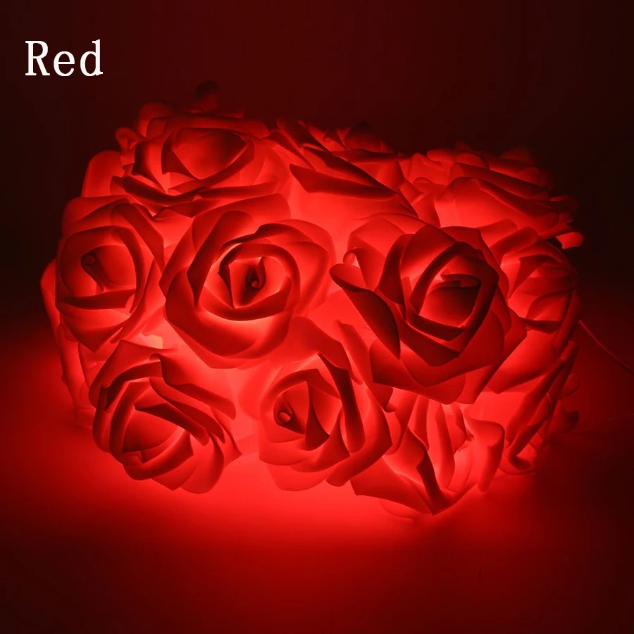 1M/2M/3M/4M/5M/10M Rose Flower LED String Lights Battery Operated Christmas Holiday Lights For Valentine Wedding Decoration 1M/2M/3M/4M/5M/10M Rose Flower LED String Lights Battery Operated Christmas Holiday Lights For Valentine Wedding Decoration