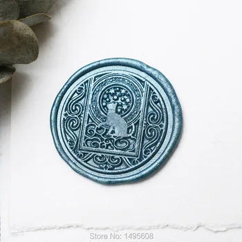 

Magical cat stars Wax Seal Stamp, Mystery Sealing Wax Seal/gift Wax Stamp for pet lover, wedding invitation seal