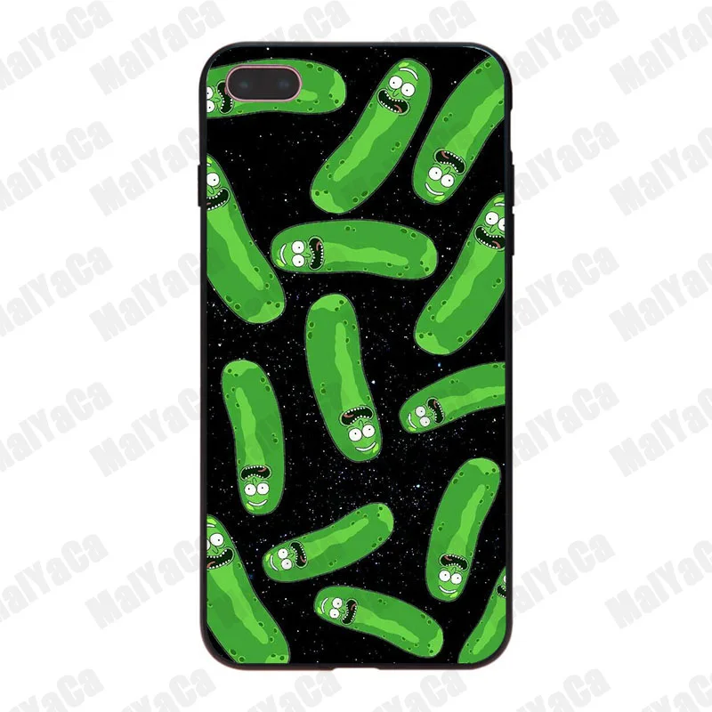MaiYaCa Rick and Morty Pickle популярный мягкий чехол для iPhone 8 7 6 6S Plus X 10 5 5S SE 5C|Чехлы-накладки| |