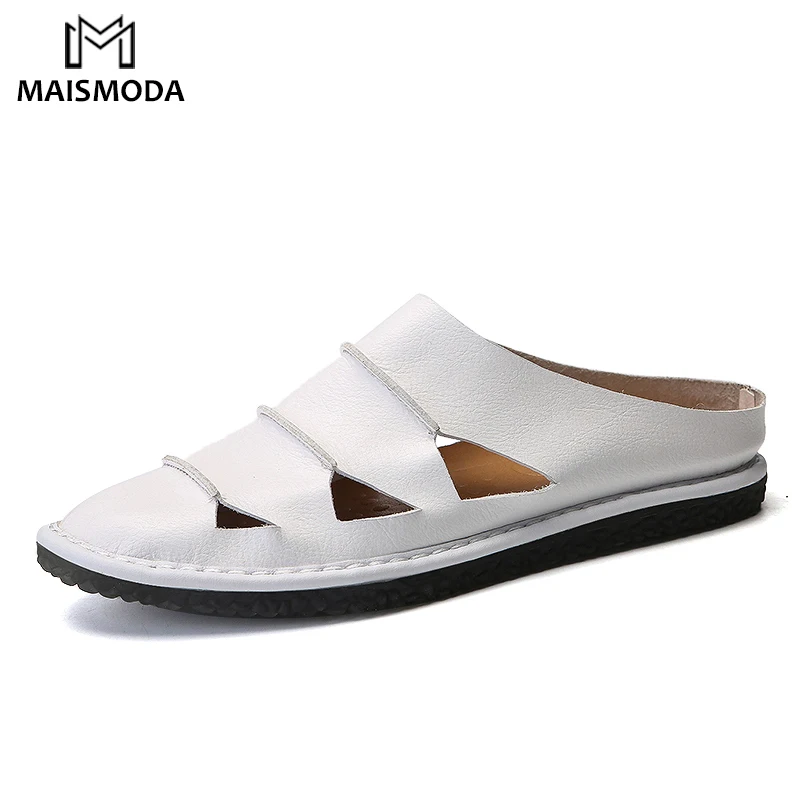 

MAISMODA Light Mens Slippers Big Size 39-44 Soft Rubber Flip Flops Ultralight Loafers Breathable Male Casual Walk Shoes YL384