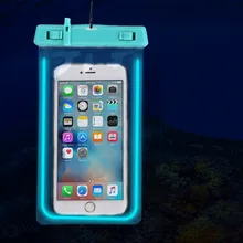 Практичная новая горячая светящаяся водонепроницаемая сумка для дрифтинга для водных видов спорта, незаменимая для плавания, прозрачная сумка для мобильного телефона