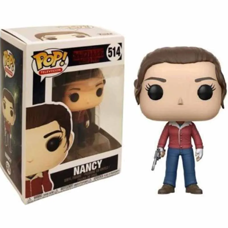 Funko pop Stranger Things Eleven Demogorgon Hopper Jonathan Nancy Brenner Joyce Фигурки Коллекционная модель игрушки с коробкой